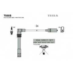 TESLA Μπουζοκαλώδια & Εξαρτήματα Σύνδεσης T088B PASSAT (3B2) 1996-2001