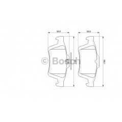 BOSCH Σετ τακάκια 0 986 494 127 C2C 2727, C2P 1759, 12 79 9240, 93 18 3140, C5 III (RD_) 2008, MAX (DM2) 2007, MAX II 2010, MAX 