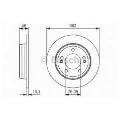 BOSCH Δισκόπλακα 0 986 479 052 30 (GD) 2011, 30 CW (GD) 2012, VELOSTER (FS) 2011, D 2012, D 2013, SOUL II (PS) 2014