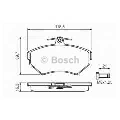 BOSCH Σετ τακάκια 0 986 494 010 AROSA (6H) 1997-2004, CORDOBA (6K2) 1999-2002, IBIZA II (6K1) 1993-1999, IBIZA III (6K1) 1999-20