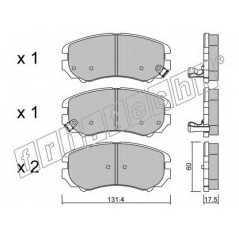 fri.tech. Σετ τακάκια 519.0 ECE, APPROVED