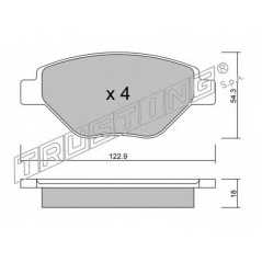 fri.tech. Σετ τακάκια 559.0 ECE, APPROVED