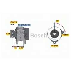 BOSCH Δυναμό & Εναλλάκτης Ρεύματος 0 124 425 005 ASTRA H (L48) 2004, ASTRA H GTC (L08) 2005, MERIVA 2003-2010, SIGNUM 2003, VECT