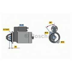 BOSCH Μίζα 0 001 139 047 WRANGLER III (JK) 2007