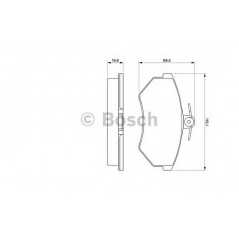 BOSCH Σετ τακάκια 0 986 460 944 A11 3501, CORDOBA (6K2) 1999-2002, IBIZA II (6K1) 1993-1999, IBIZA III (6K1) 1999-2002, INCA (6K