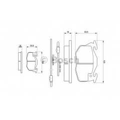 BOSCH Σετ τακάκια 0 986 461 763 106 II (1) 1996, 18 (134_) 1978-1993