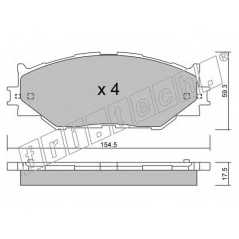 fri.tech. Σετ τακάκια 776.0 ECE, APPROVED