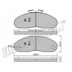 fri.tech. Σετ τακάκια 113.2 ECE, APPROVED