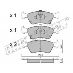 fri.tech. Σετ τακάκια 296.0 ECE, APPROVED