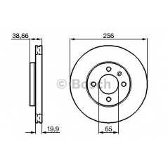 BOSCH Δισκόπλακα 0 986 478 308 AROSA (6H) 1997-2004, CORDOBA (6K2) 1999-2002, IBIZA II (6K1) 1993-1999, IBIZA III (6K1) 1999-200