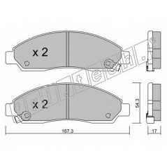 fri.tech. Σετ τακάκια 747.0 ECE, APPROVED