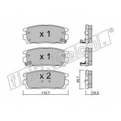 fri.tech. Σετ τακάκια 795.0 ECE, APPROVED