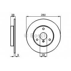 BOSCH Δισκόπλακα 0 986 478 479 000 4341, CABRIO (450) 2000-2004, COUPE (450) 1998-2004, CROSSBLADE (450) 2002-2003, ROADSTER (45