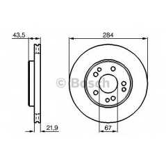 BOSCH Δισκόπλακα 0 986 478 186 190 (W201) 1982-1993, COUPE (C124) 1987-1993, CLASS (W124) 1993-1995, SL (R107) 1971-1989