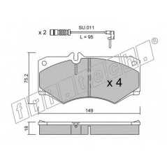 fri.tech. Σετ τακάκια 016.0W ECE, APPROVED