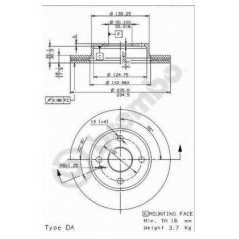 BRECO Δισκόπλακα BS 8156 121 II (DB) 1990-1997, 323 C IV (BG) 1989-2000, 323 C V (BA) 1994-2000, 323 F IV (BG) 1987-1994, 323 P 