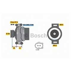 BOSCH Δυναμό & Εναλλάκτης Ρεύματος 0 124 525 561 1 (E81) 2004-2012, 1 (E87) 2003-2012, 3 (E90) 2005-2011, 5 (E60) 2003-2010, X1 