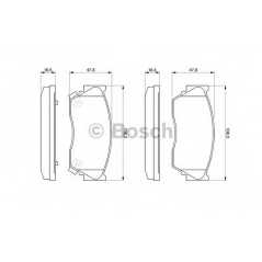 BOSCH Σετ τακάκια 0 986 460 997 100 NX (B13) 1990-1996, SUNNY III (N14) 1990-1996