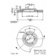 BRECO Δισκόπλακα BS 7962 MITSUBISHI