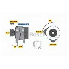 BOSCH Δυναμό & Εναλλάκτης Ρεύματος 0 124 525 035 96 460 6548