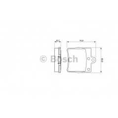 BOSCH Σετ τακάκια 0 986 494 016 CROSSFIRE 2003-2007, CLASS (W202) 1993-2000, CLASS (W203) 2000-2007, CLASS (CL203) 2008-2011, CL