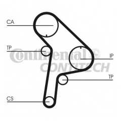 CONTITECH Ιμάντας Χρονισμού CT951 CPPN 1400