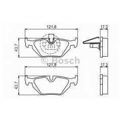 BOSCH Σετ τακάκια 0 986 424 484 GBP 9034, SFP 1005, 102 0321, 3 (E36) 1990-1998, 3 (E46) 1998-2005, Z1 1988-1991, Z4 (E85) 2003,