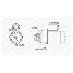 MAGNETI MARELLI Μίζα 063521090680 FRONTERA B (6B_) 1998, SIGNUM 2003, SINTRA 1996-1999, VECTRA B (36_) 1995-2002, VECTRA C 2002,