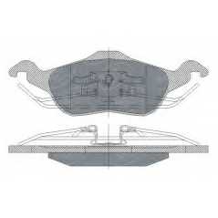 SCT Germany Σετ τακάκια SP 237 SCT, FORD, FOCUS, DAW, DBW, DI, DFW, DNW