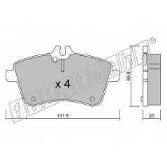 fri.tech. Σετ τακάκια 663.0 ECE, APPROVED