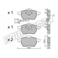 fri.tech. Σετ τακάκια 188.4 ECE, APPROVED