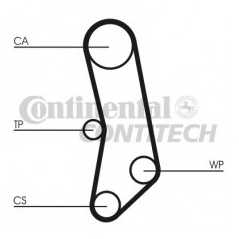 CONTITECH Σετ οδοντωτού ιμάντα CT503K1 PANDA (141A_) 1980-2004, 1000 50HP 1000, 4 50HP 1000 44HP 1000, 4 44HP 1000, 4 45HP 1000,