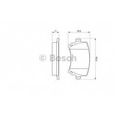 BOSCH Σετ τακάκια 0 986 494 053 A3 (8P1) 2003-2012, TT (8J3) 2006, ALTEA (5P1) 2004, EXEO (3R2) 2008, EXEO ST (3R5) 2009, LEON (