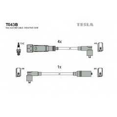 TESLA Μπουζοκαλώδια & Εξαρτήματα Σύνδεσης T043B IBIZA II (6K1) 1993-1999