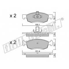 fri.tech. Σετ τακάκια 818.0 ECE, APPROVED