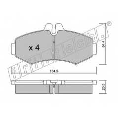 fri.tech. Σετ τακάκια 589.0 ECE, APPROVED