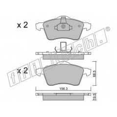 fri.tech. Σετ τακάκια 272.0 ECE, APPROVED