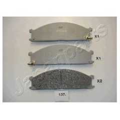 JAPANPARTS Σετ τακάκια PA-137AF PATHFINDER (R50) 1995-2004, PICK UP (D21) 1985-1998, PICK UP (D22) 1997, TERRANO I (WD21) 1986-1