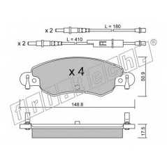 fri.tech. Σετ τακάκια 339.0 ECE, APPROVED