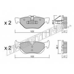 fri.tech. Σετ τακάκια 658.0 ECE, APPROVED