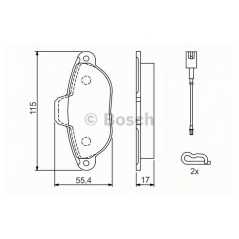 BOSCH Σετ τακάκια 0 986 494 115 500 (312) 2007, PANDA (169) 2003, KA (RU8) 2008