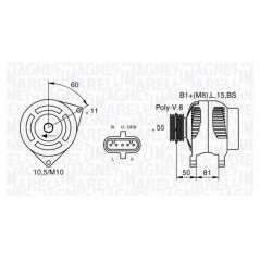 MAGNETI MARELLI Δυναμό & Εναλλάκτης Ρεύματος 063535550050 MAGNETI, MARELLI, CASE, IH, CUMMINS, IVECO, DK, DP, FP, WS, EL