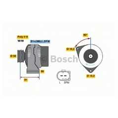 BOSCH Δυναμό & Εναλλάκτης Ρεύματος 0 124 515 130 CLK (C208) 1997-2002, CLASS (W210) 1995-2003, CLASS (W211) 2002-2009, VIANO (W6