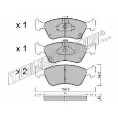 fri.tech. Σετ τακάκια 296.0 ECE, APPROVED