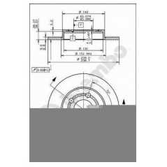 BRECO Δισκόπλακα BS 7632 A3 (8L1) 1996-2003, TT (8N3) 1998-2006, OCTAVIA (1U2) 1996-2010, BORA (1J2) 1998-2005, GOLF IV (1J1) 19