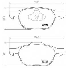 HELLA PAGID Σετ τακάκια 8DB 355 011-191 MAX (DM2) 2007, MAX II 2010, ECOSPORT 2011, MAX 2003-2007, FOCUS II (DA_) 2004, FOCUS II