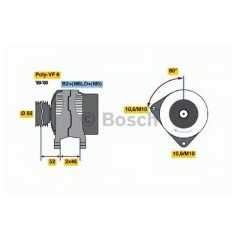 BOSCH Δυναμό & Εναλλάκτης Ρεύματος 0 124 615 027 C5 I (DC_) 2001-2004, JUMPY (U6U) 1994, 307 SW (3H) 2002, 406 (8B) 1995-2005, 8