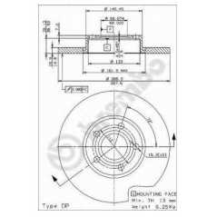 BRECO Δισκόπλακα BS 7463 AUDI, TDI