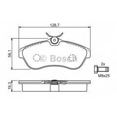 BOSCH Σετ τακάκια 0 986 424 635 C2 (JM_) 2003, C3 I (FC_) 2002