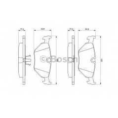 BOSCH Σετ τακάκια 0 986 469 960 3 (E30) 1982-1992, 3 (E36) 1990-1998, 5 (E34) 1987-1995, 7 (E32) 1986-1994, Z1 1988-1991, Z3 (E3